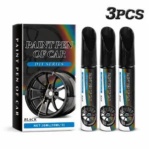 Gloss Black Rim Touch Up Paint-Rim Paint Pen, Efficient Car Alloy Wheel Scratch Repair Kit, Universal Car Wheel Scratch Remover Scratch Repair Touch Up Paint Pen for Alloy Metal Rims