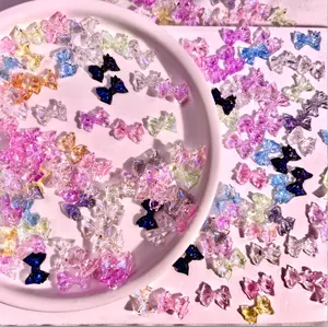 mini bowtie resin charm flat back