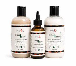 Chebe & Biotin Hair Growth Kit for Coily and Curly Hair | 3-Step Routine for Breakage Control & Length Retention