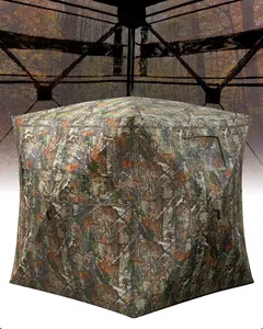 Hunting Blind, Pop Up Ground Blinds with 270° See Through Windows and Silent Magnetic Door, Lightweight for Outdoor Hunting