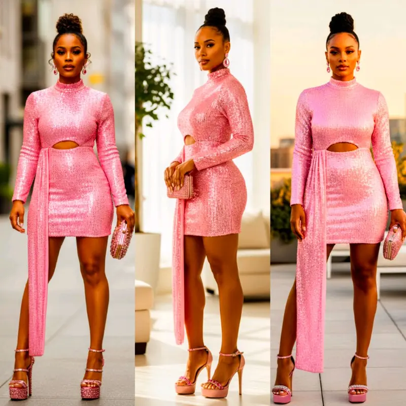 Pink dress zara long sleeve - TikTok Shop Pink dress zara long sleeve - TikTok Shop