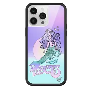 Wildflower Cases - Pisces, Limited Edition iPhone Case | Accessories Durable Protection Protective Rubber Trendy Zodiac Custom Mermaid Water Purple