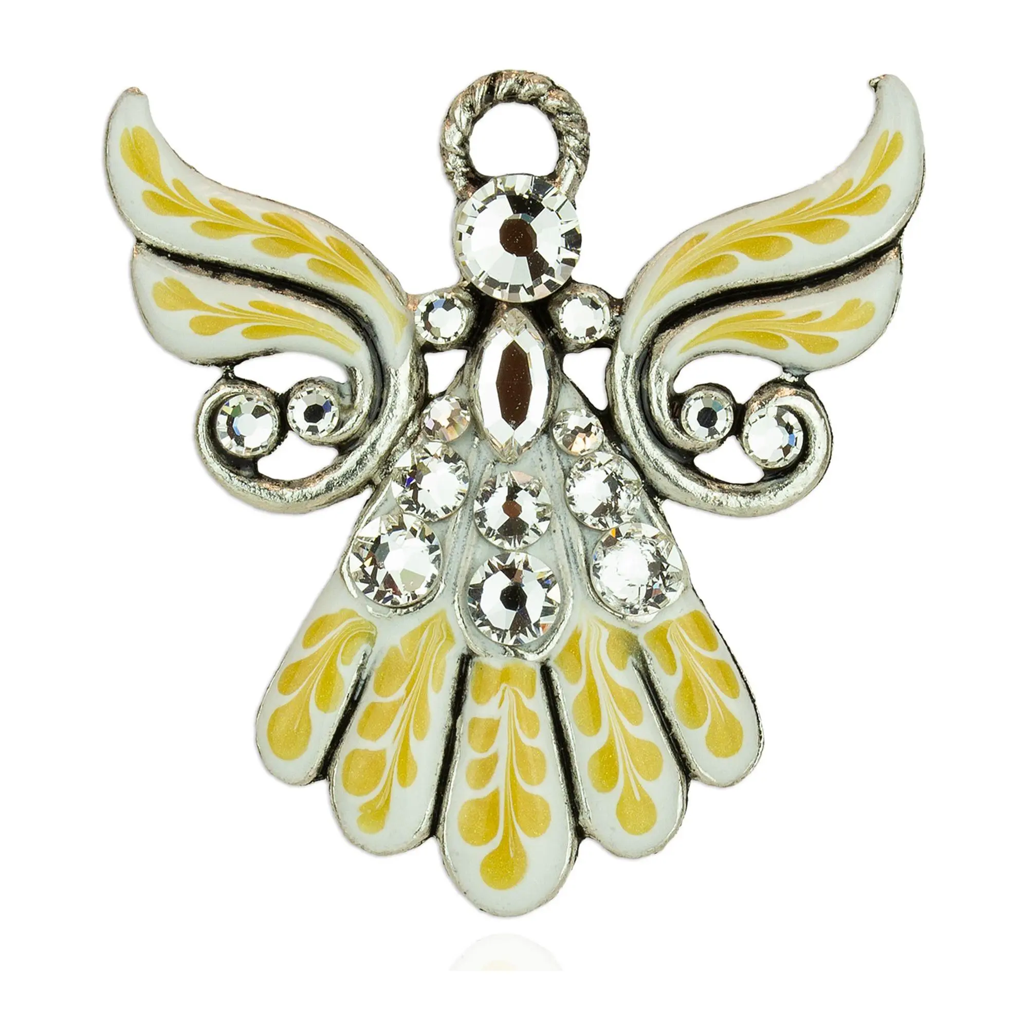 Anne Koplik Jill's Garden Crystal Angel Pin