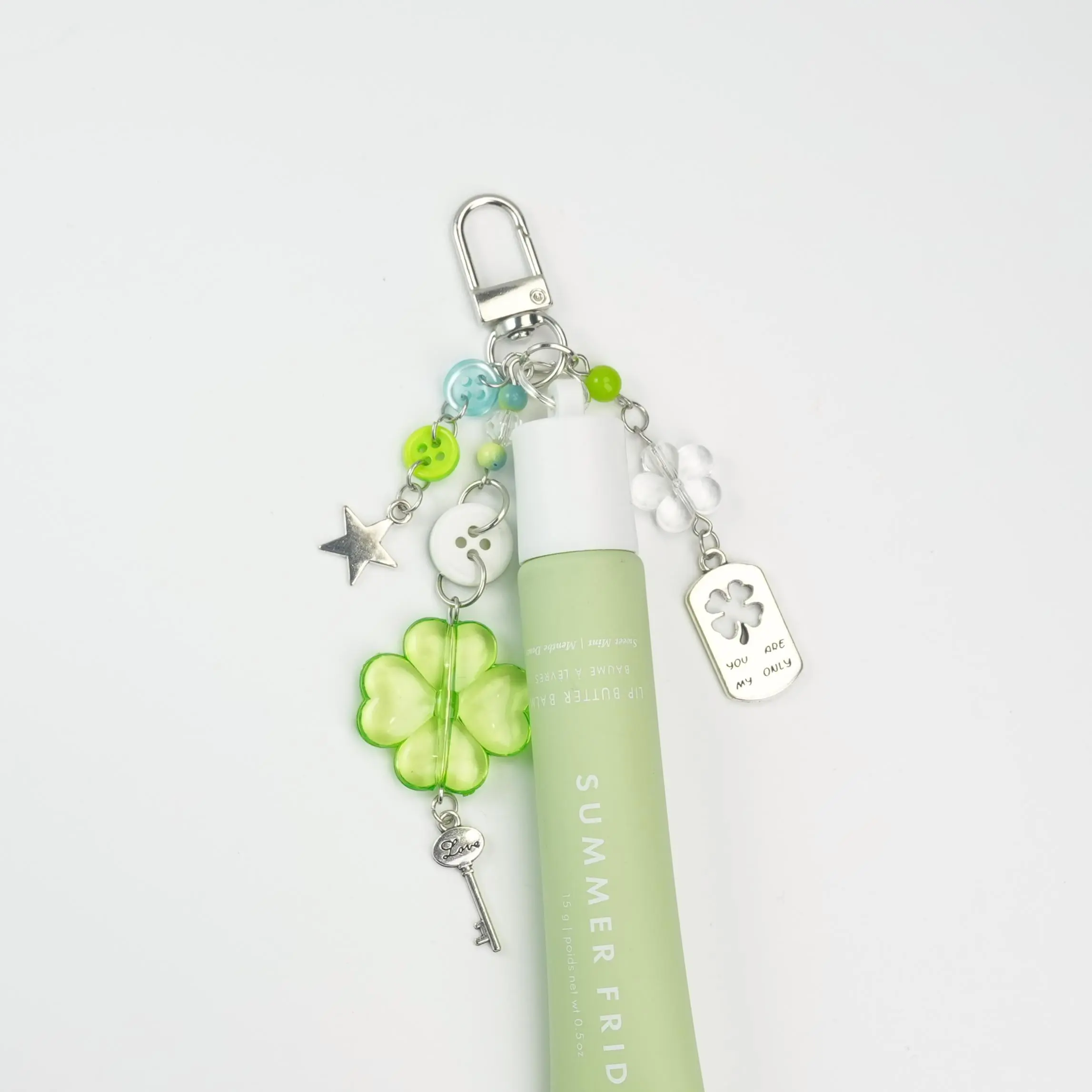 Lip Balm Keychain for Gloss Summer Fridays 0.5oz （Lip Balm Not Included）