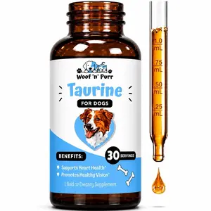 Woof 'n' Purr Taurine for Dogs – Dog Taurine Supplement for Heart Health, Vision Support & Overall Wellness, 30 Servings