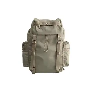 Lululemon Wunderlust 25L Nylon Lightweight Multi-Compartment Backpack for Men and Women, Natural Linen Color, Lightweight Backpack