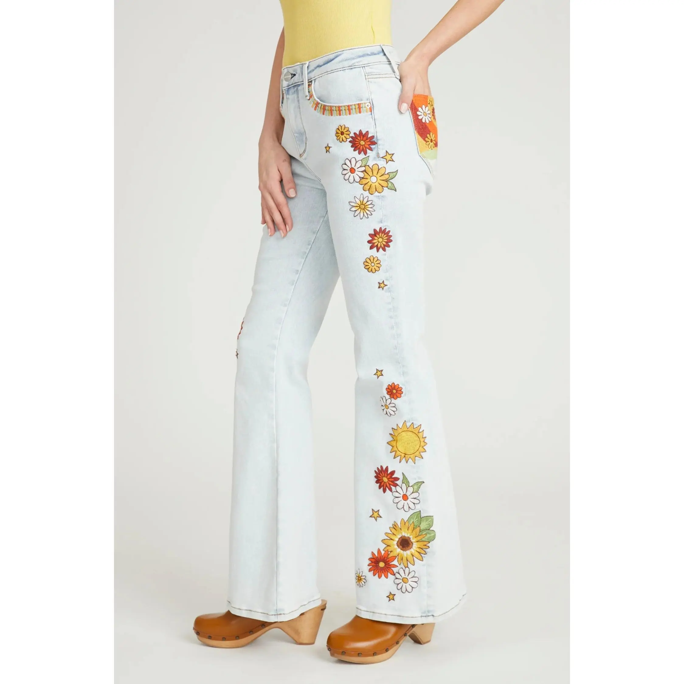 Sunflower Power Driftwood Jeans