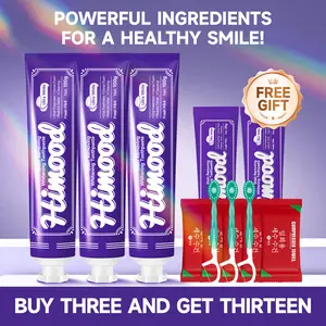 Himood Botanical Fusion Gentle Whitening Toothpaste 100g - Natural Extracts for Soothing Care & Gum Strengthening - Deep Cleaning & Stain Removal - Buy 3 Get 13 Free Gifts