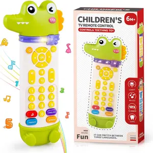 Baby TV Remote Control Toy, Interactive Musical Learning Controller, Early Education Cognitive Toy for Children, Requires 2 Aaa Batteries (not Included)