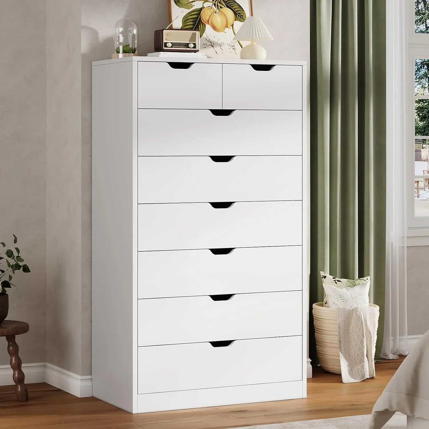 Sikaic Tall 8 Drawers Dresser, Modern Chest of Drawers for Bedroom, Closet Dresser with Drawers for Living Room, Entryway, Hallway Clothing Storage Cabinets, Home Furniture, Dorm Essentials [tiktokshopbacktoschool]