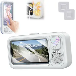 【Mother's Day Gifts】Bathroom Shower Waterproof Phone Holder Bluetooth Speaker 360°Rotation Touch Screen Mobile Phone Box Watch Movie Listening Music