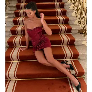 Alexia Satin Lace Bustier Mini Dress