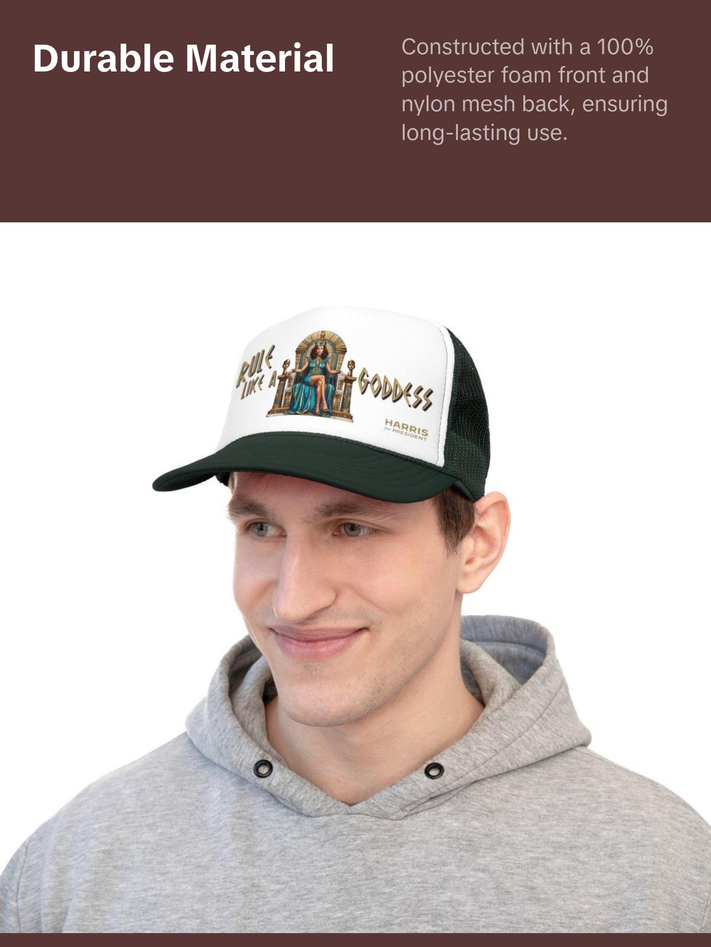 Kamala Harris "Rule Like a Goddess" Egyptian Queen Trucker Hat - Bold Political Leadership Cap