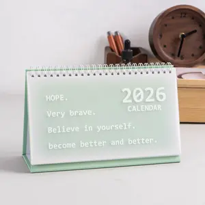 2026 New Calendar Book, Waterproof Coil Binding, Korean Style Fresh Design, Desktop Organizer, Perfect Gift Idea