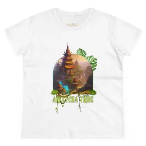 Arketcha Tribe - Graphic Cotton T-Shirt- White - Unisex