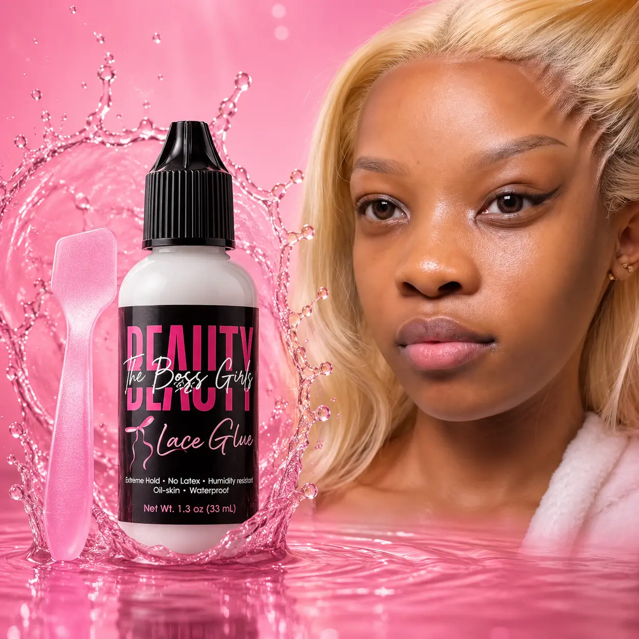 Thebossgirlsbeauty Lace Glue - Skin-Friendly, Lightweight Haircare Adhesive for Wigs, Closure Units