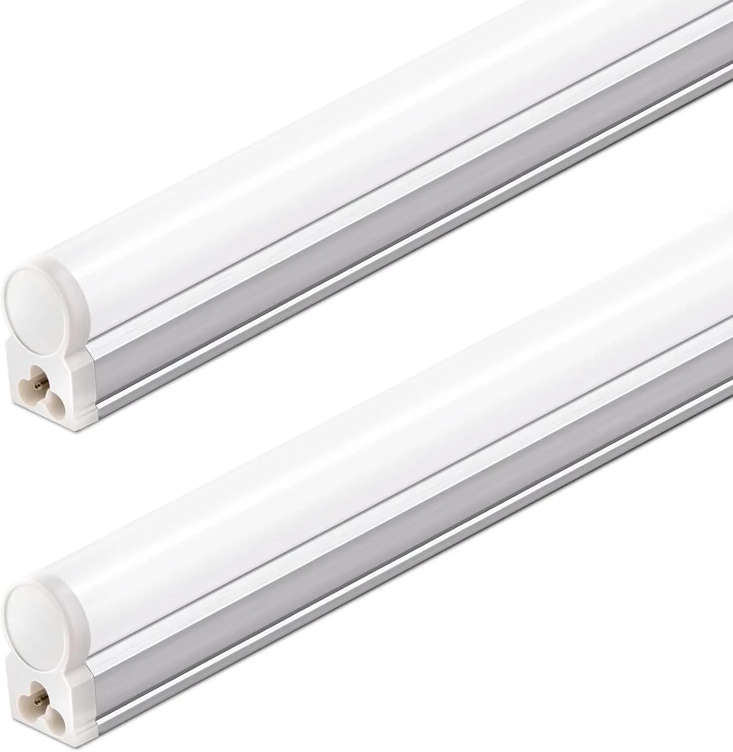 SHOPLED 2FT T5 LED Shop Lights 2-Pack, 10W, 1100lm, 6500K Linkable Aluminum Indoor Fixtures, Corded Electric with ON/Off Switch for Garage Ceiling, Under Cabinet Utility Lighting, Led Lights,home decor