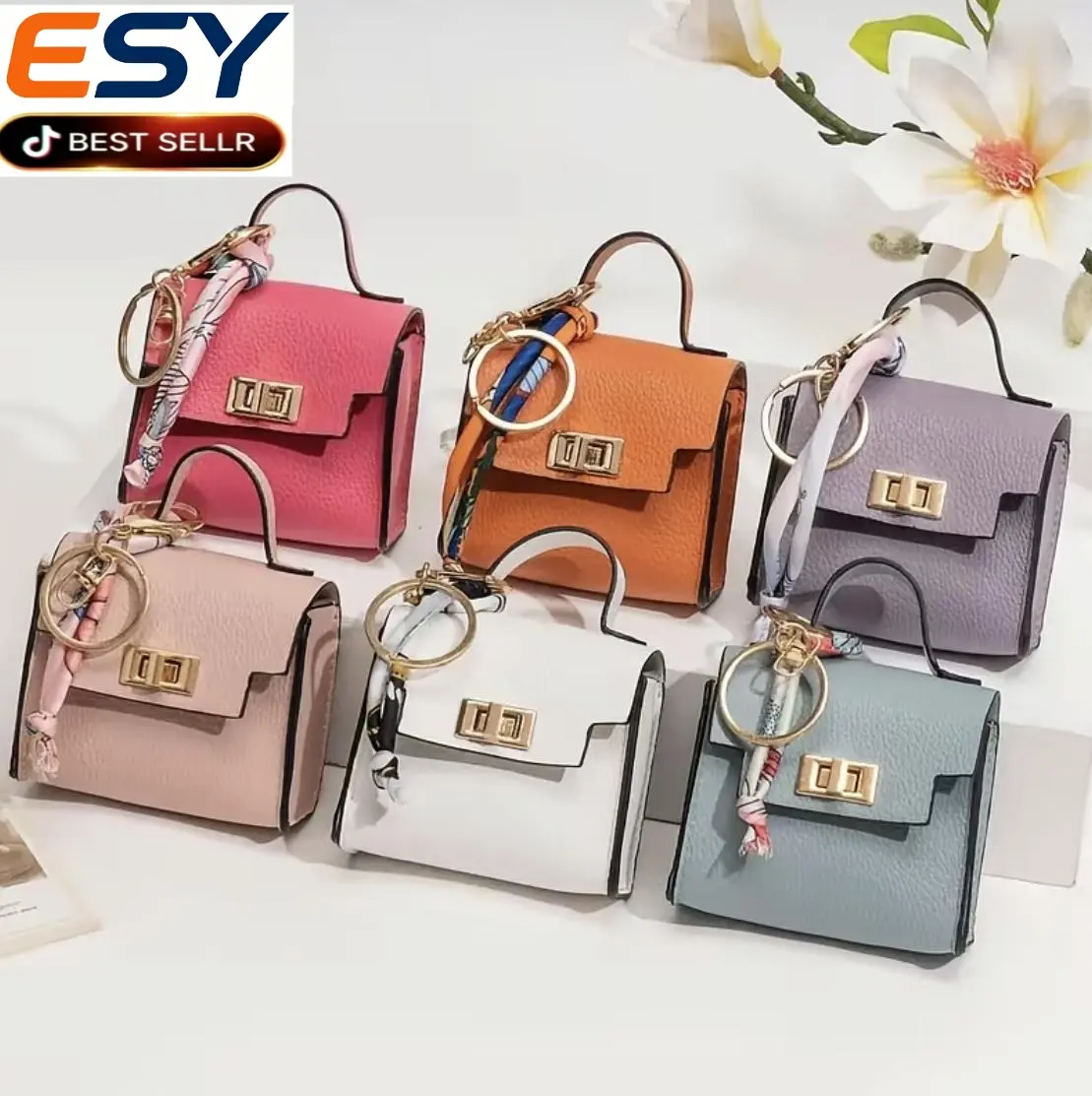 Smooth Uniform PU Leather Mini Platinum Bag - Cute Modern Daily Phone Charm, Square Decoration for Car Keys, Earphone Cases, Lipstick Holders, Envelopes, TikTok Shop Spring Glow Up Summer Vibes Accessory