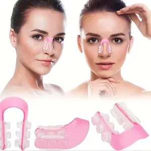 Silicone Nose Shape Corrector Clip, & Nasal Bridge Straightener, Non-Surgical Easy Use Nose Shaping Tool, Flexible Silicone Material, Nose Clips