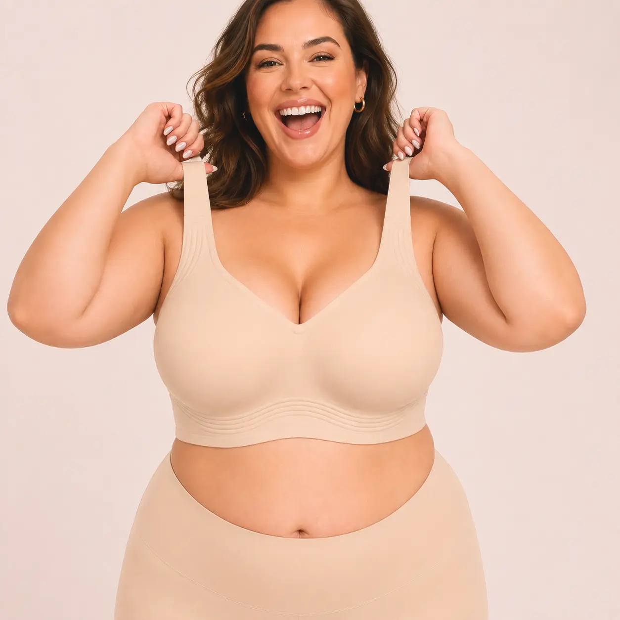 Jelly Bras for Women No Underwire Plus Size Push Up Supportive | Full Coverage, Wireless Support Lift, For Older Women Large Breasts, Minimizer, Seamless Everyday Bra Breathable Check Clothes Fabric