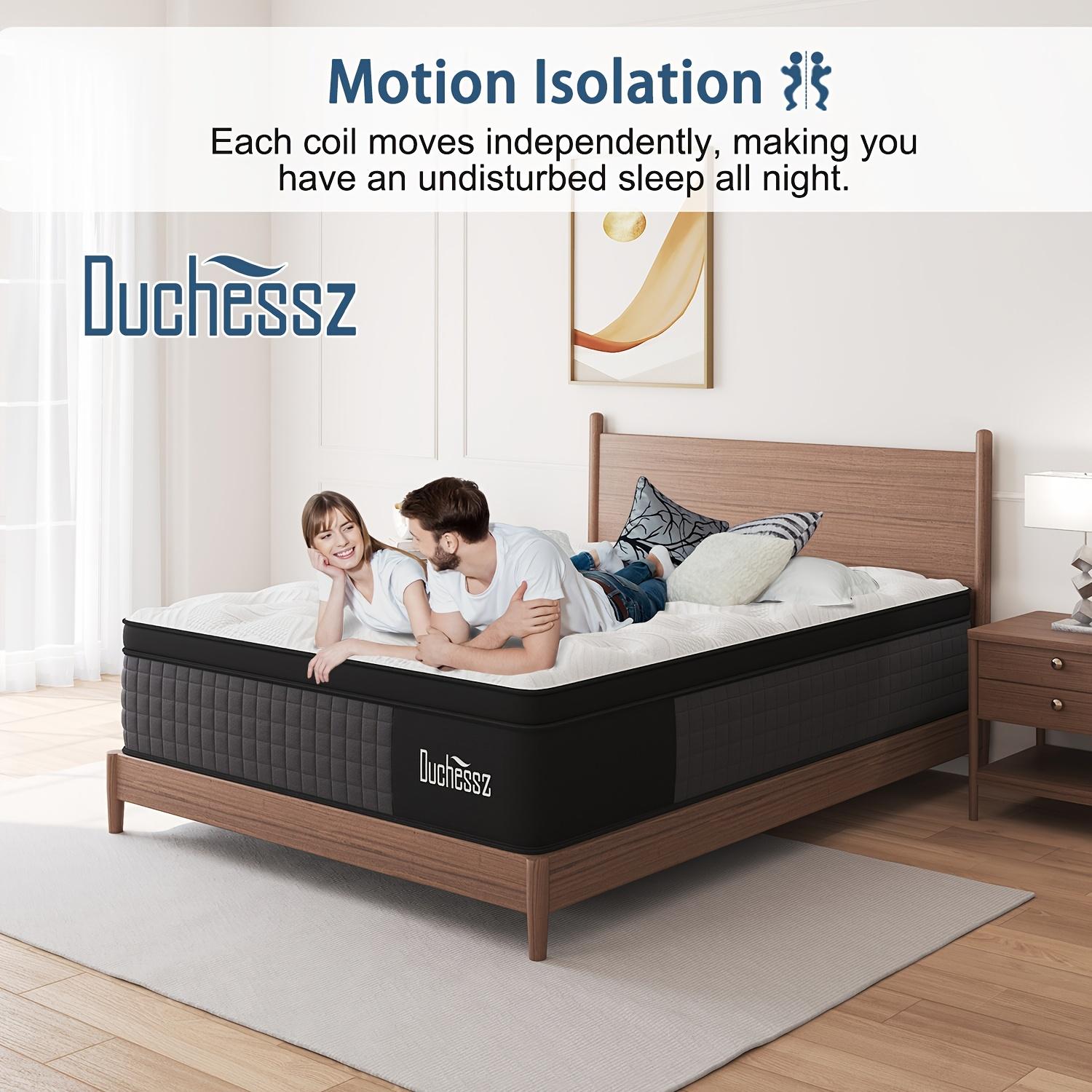 Duchess 10"12"14" Twin Full Queen King Size Mattress In A Box Hybrid Pocket Spring Gel Memory Foam, Motion Isolation Medium Firm