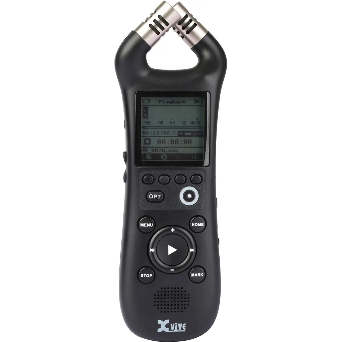 XVIVE XV1-R 32-Bit Float Compact Portable Stereo Audio Recorder Device, High-Quality Recording, Easy Sync Functionality