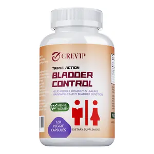 GREVIP - Bladder Control Supplement for Women & Men - Reduce Sudden Urge to Go to the Bathroom, Urinary Leak - Bladder Support - 120 Capsules