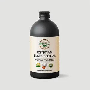 Bionatal Egyptian Black Seed Oil 16oz Glass - Body Care Oil for Comfort and Scent