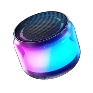 Portable Bluetooth Speakers with Colorful Lights, Loud Sound, Small Bluetooth Speaker with Wireless Stereo Pairing, Mini Gifts for Kids, Teen, Girls, Boys, Women