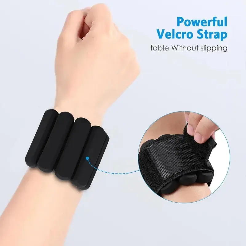 Adjustable Wrist & Ankle Weights for Men and Women, Weighted Straps for Yoga, Pilates, Aerobics & Strength Training, Fitness Workout Accessories