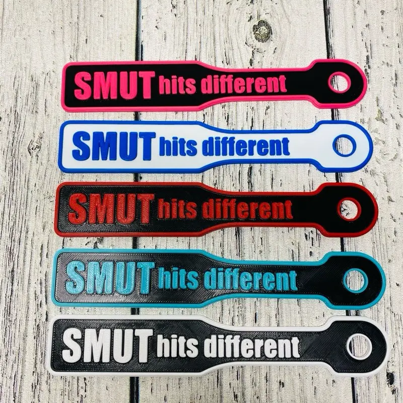 SMUT Paddle Bookmark - Available in Various Colors with "SMUT HITS DIFFERENT" Text - Unique Design for Everyday Use