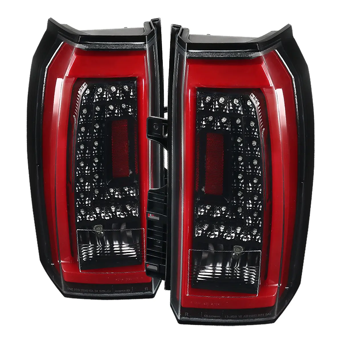 2015-2020 Chevrolet Tahoe/Suburban LS LT LTZ Premier LED Tail Lights (Jet Black Housing/Clear Lens), Led Tail Lights Lighting Assemblies & Components