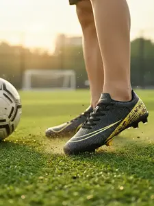 Men's Professional Soccer Cleats Anti-Slip Training Shoes, Durable Competition Sports Sneakers, Comfortable Football Footwear, Football Field Boots, TF Soccer Shoes