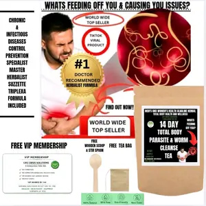 NOW 200 X MORE POTENT WITH  BINDER ANTI-BACTERIAL ANTI-VIRIAL ANTI-FUNGAL HERBAL BITTERS &  INTRACELLULAR MITOCHONDRIA STEM CELL CLEANSING RESTORATIVE REGENERATIVE HERBS=CHRONIC DISEASES MASTER HERBALIST = 14 DAY TOTAL BODY WORM & PARASITE CLEANSE  TEA