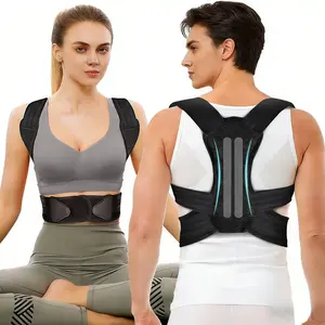 Professional Posture Corrector for Women and Men - Back Brace, Posture Strap to Stop Slouching, Adjustable Back Straightener, Adjustable Full Back Support, Improve Spine Alignment & Stand Taller