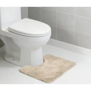 Bathroom toilet floor mat, U-shaped contour bath rug, non-slip mat, floor mat, soft and comfortable, super absorbent, non-slip, thick, quick-drying, suitable for bathrooms