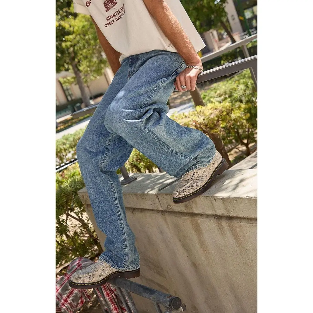 Pacsun Men's Dylan Baggy Jeans Medium Blue Wash
