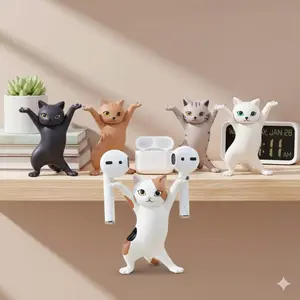 Anti-Slip Desk Shelf, Multi-functional Cat Decor, Modern Home Office Desk Organizer, Creative Window Display, Feline-Inspired Desktop Storage, Cute Bookshelf Decor Accent.