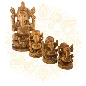 Wooden Lord Ganesha