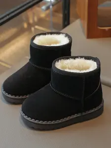 Winter Boots, Soft Warm Snow Boots for Boys & Girls, Ideal for Cold Weather Play & Daily Wear, Fuzzy Boots