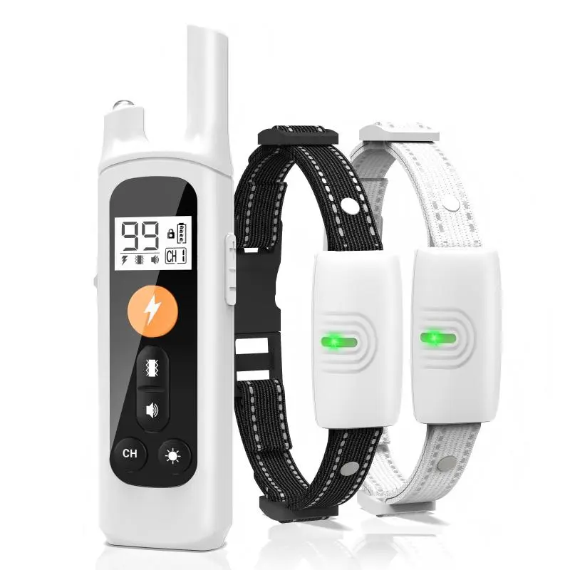 Dog Training Collar, 1 Box Rechargeable & Waterproof Remote Trainer for Small to Large Dogs, Shock/Vibration/Sound 3 Modes Training Collar