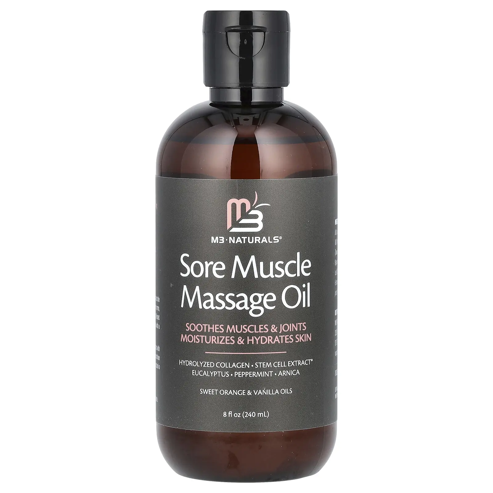 M3 Sore Muscle Massage Oil, Sweet Orange & Vanilla, 8 fl oz (240 ml) M3 Sore Muscle Massage Oil, Sweet Orange & Vanilla, 8 fl oz (240 ml)