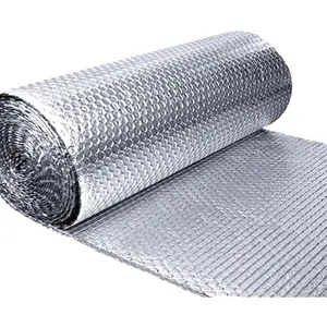 Double Reflective Insulation Foam, 48" x 10 Ft Reflective Window Radiant Barrier B2 Fireproof Bubble Insulation Roll for Heat Keeping, Thermal Heat Block Shield - Engineered Foil