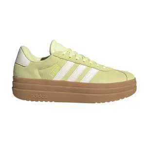 adidas Womens Vl Court Bold Platform Sneakers Shoes Casual - Yellow