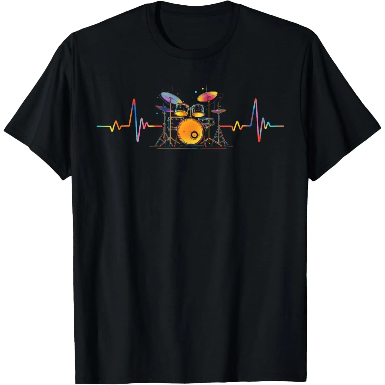 Drums Heartbeat Funny Drummer & Percussionist Drumming Gifts T-Shirt