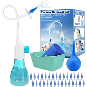 Ear Wax Removal Kit Earwax Removal Tools Manual Ear Irrigation Flushing System Ear Cleaner For Adults Kids Elders Home Ear Washer