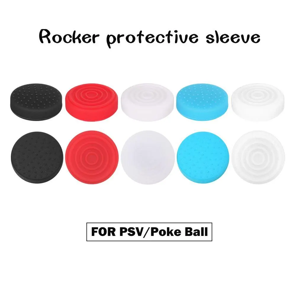 6 In 1 Silicone Thumbstick Grip Cap Joystick Analog Protective Cover Case For Sony PlayStation Psvita PS Vita PSV 1000/2000 Slim