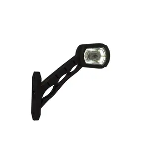Extended Arm LED Side Marker Light Set (Left and Right) 12/24V with 6 FT Cable & Optional Harness Colors: White Amber Red or Amber Amber Red