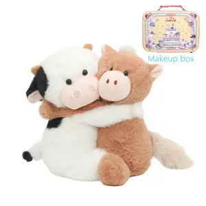 BunnyLulu Scented Hug Plush Couple – 9” Cute Matching Soft Toys That Hug Together, Perfect Gift for Lovers & Friends