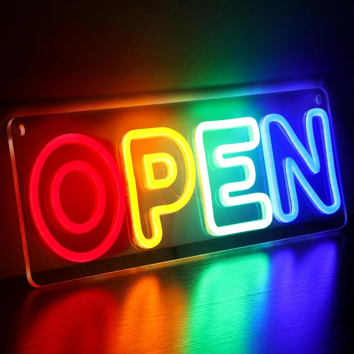 Commercial Open Signage Super Bright LED Neon Light Open Sign 16 Inch Lighting Open Sign Plug in Lighting Commercial Open Sign Window Glass Storefront Door Shop Shop Bar Salon Restaurant Life